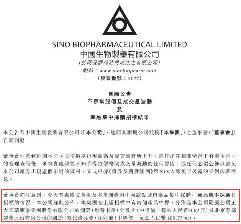 泰德医药港股IPO：盈利能力减弱 证监会要求说明主营业务具体经营情况