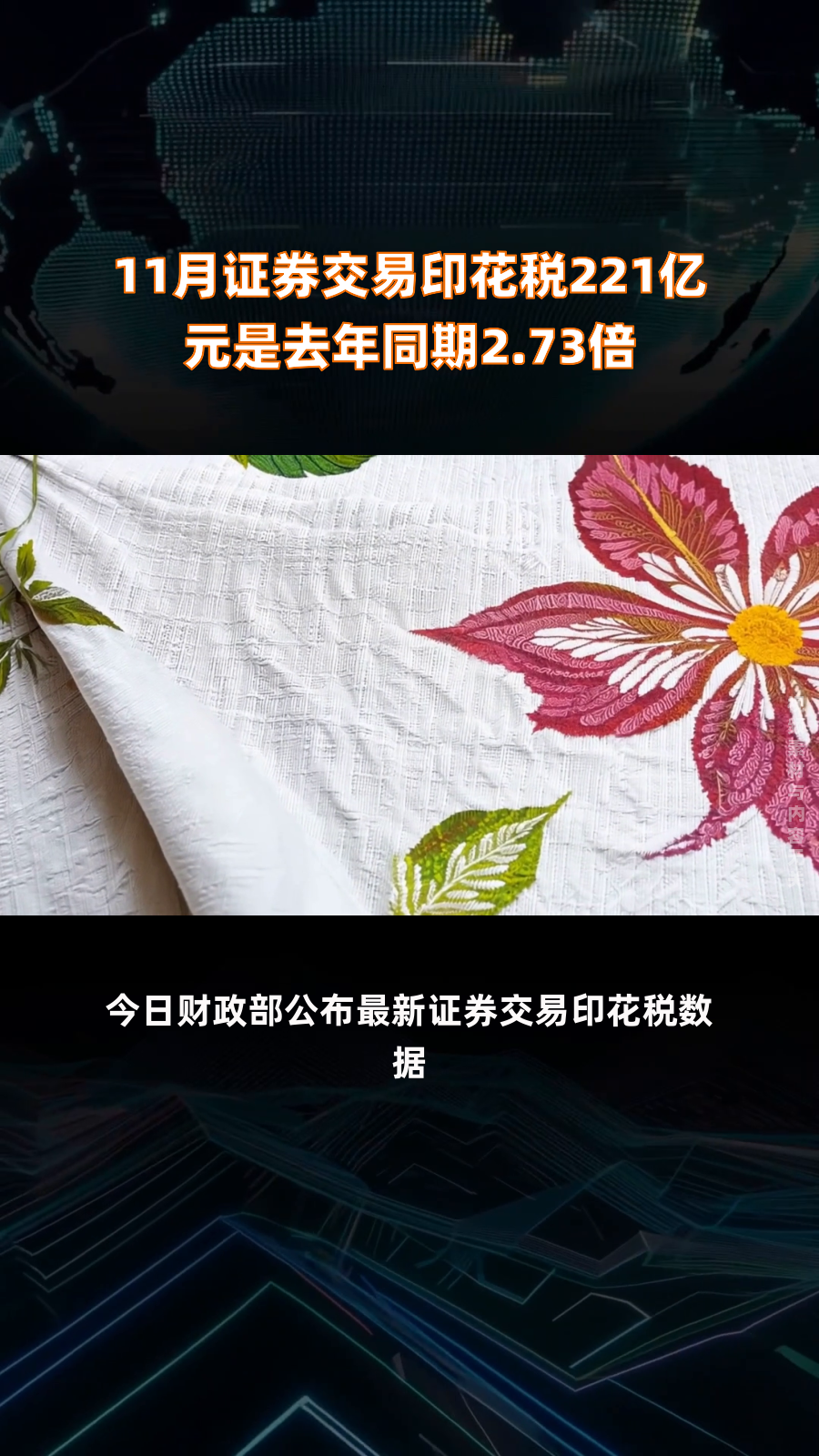 财政部：前4月证券交易印花税535亿元 同比增长57.8%