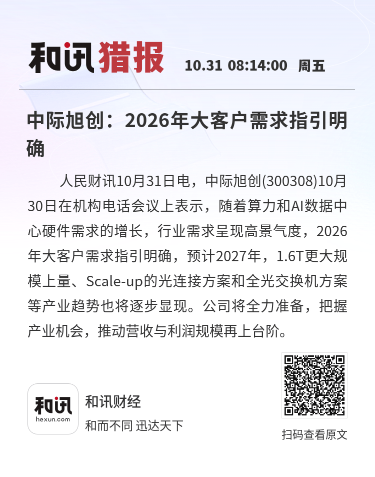 借谷歌AI算力东风,中际旭创市值突破6000亿